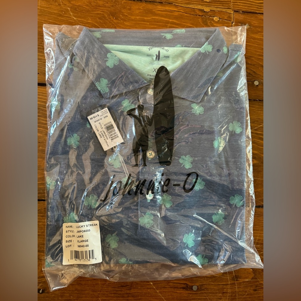 Brand new with tags Johnnie O shamrock polo shirt